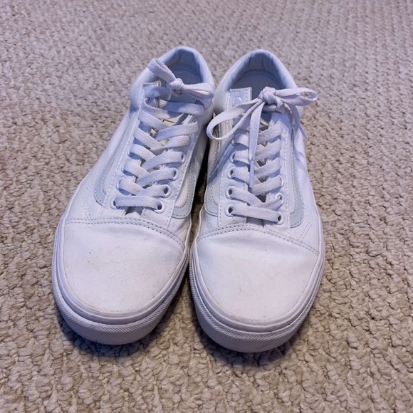 White Old Skool Vans - Picture 2 of 5